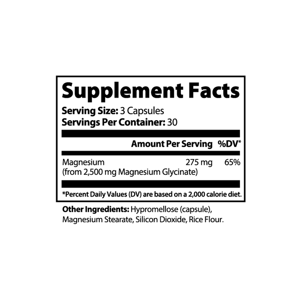 3AM Supplement Facts — verbatim from the label